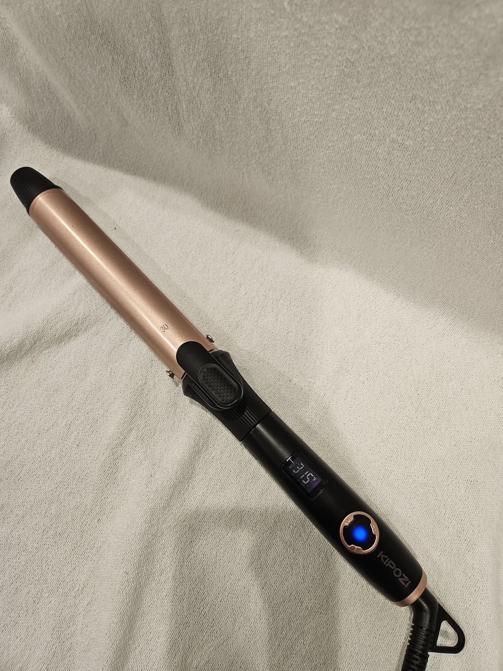 Kipozi Rose Gold and Black 30mm Curling Wand